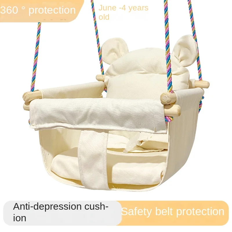 To Swing Baby Swing Indoor and Outdoor Children Hanging Basket Baby Infant Horizontal Bar Infant Household Outdoor Glider