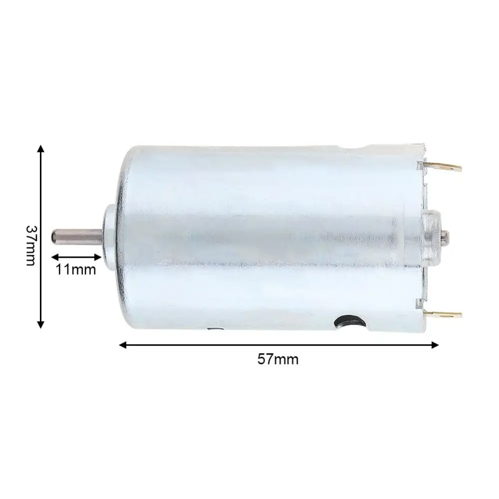 12-36V 555 DC Motor 3500-12000RPM High-speed Large Torque Ball Bearing Electric Motors for DIY Model Small Drill Micro Machine