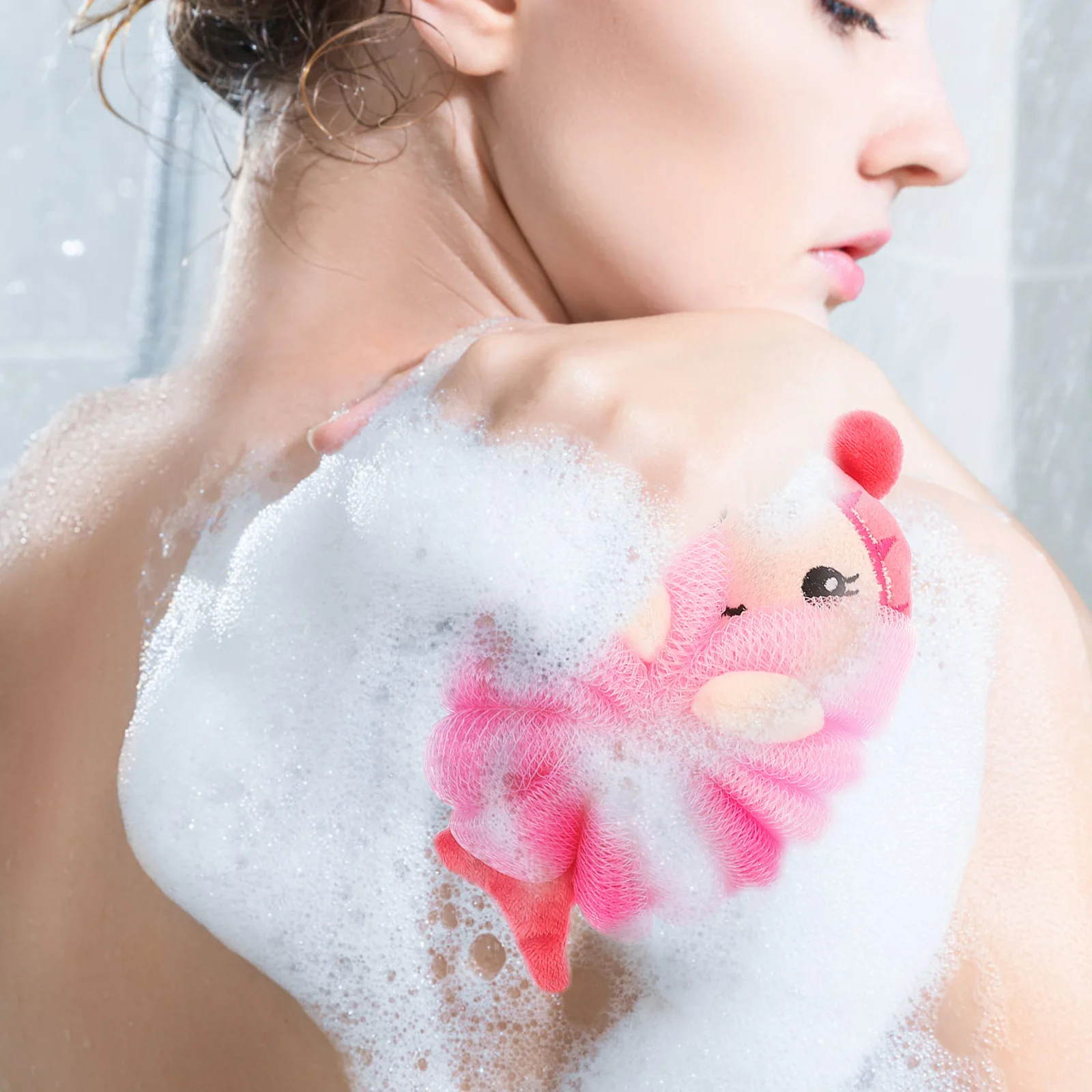 

3pcs Children Bath Ball Kids Animal Sponges Cartoon Loofah Body Puff Shower Accessories Foaming Cleaning Supplies Bathroom