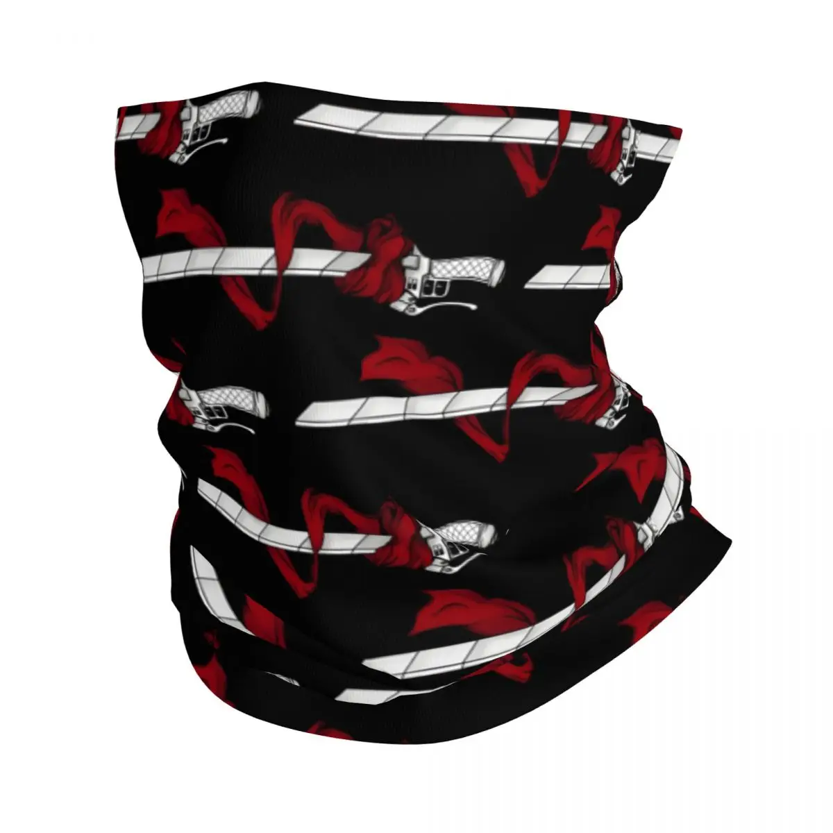 The Beautiful Sword Sticker Motocross Bandana Neck Cover Printed A-Attack on Titan Face Scarf Running Unisex Adult Breathable