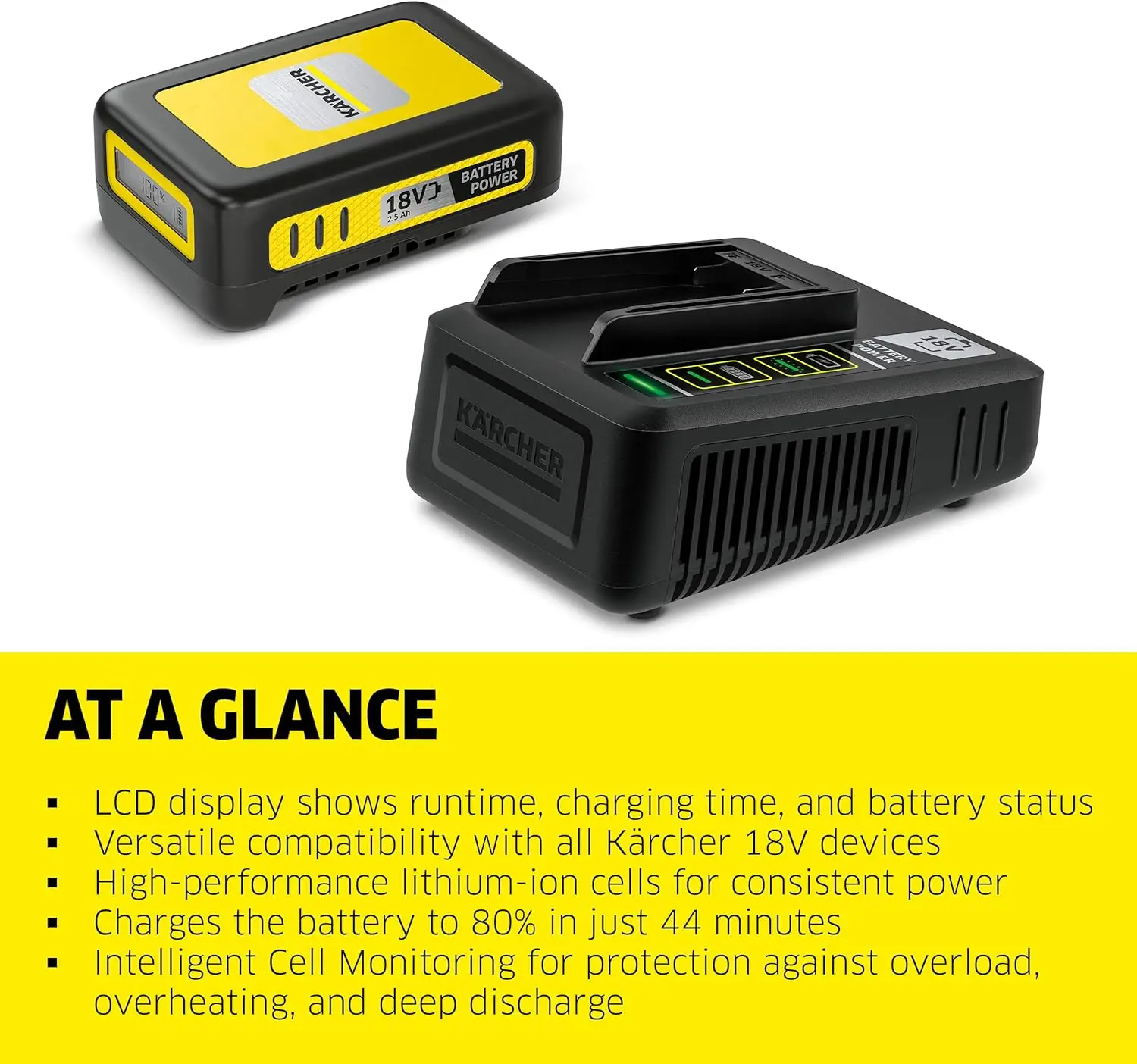 حار بيع كاتب كيت طاقة البطارية 18/25، بطارية 18 فولت مع 2.5 أمبير وشاحن سريع، أدوات الحدائق المتوافقة، تكنولوجيا الوقت الحقيقي #3