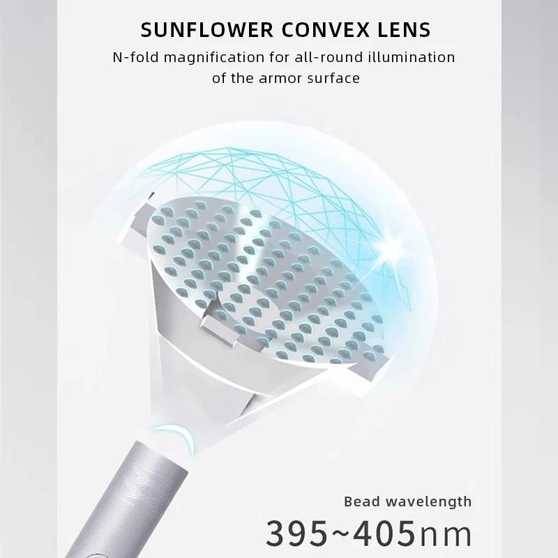 مجفف أظافر صغير بالأشعة فوق البنفسجية LED مصباح ضوء الأشعة فوق البنفسجية لطلاء الأظافر الجل مع 360 درجة °   حامل مغناطيسي للدوران، مصباح محمول سريع الجفاف