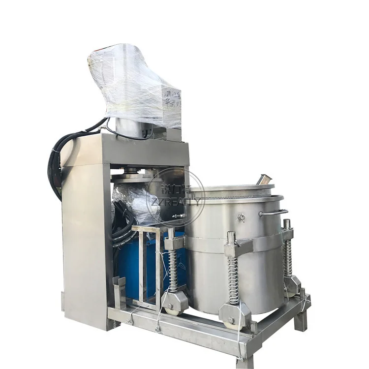 Exprimidor hidráulico de 200L y 300L de capacidad, prensa en frío, máquina extractora hidráulica de un solo tanque de acero inoxidable 304