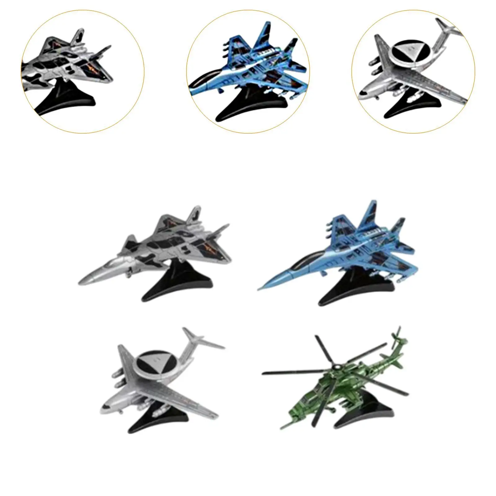 Kits de construction de maquettes d'avion, 4 pièces, jouets éducatifs à collectionner, Simulation de cadeaux d'anniversaire, Kit de modèles 4D pour adolescents et adultes