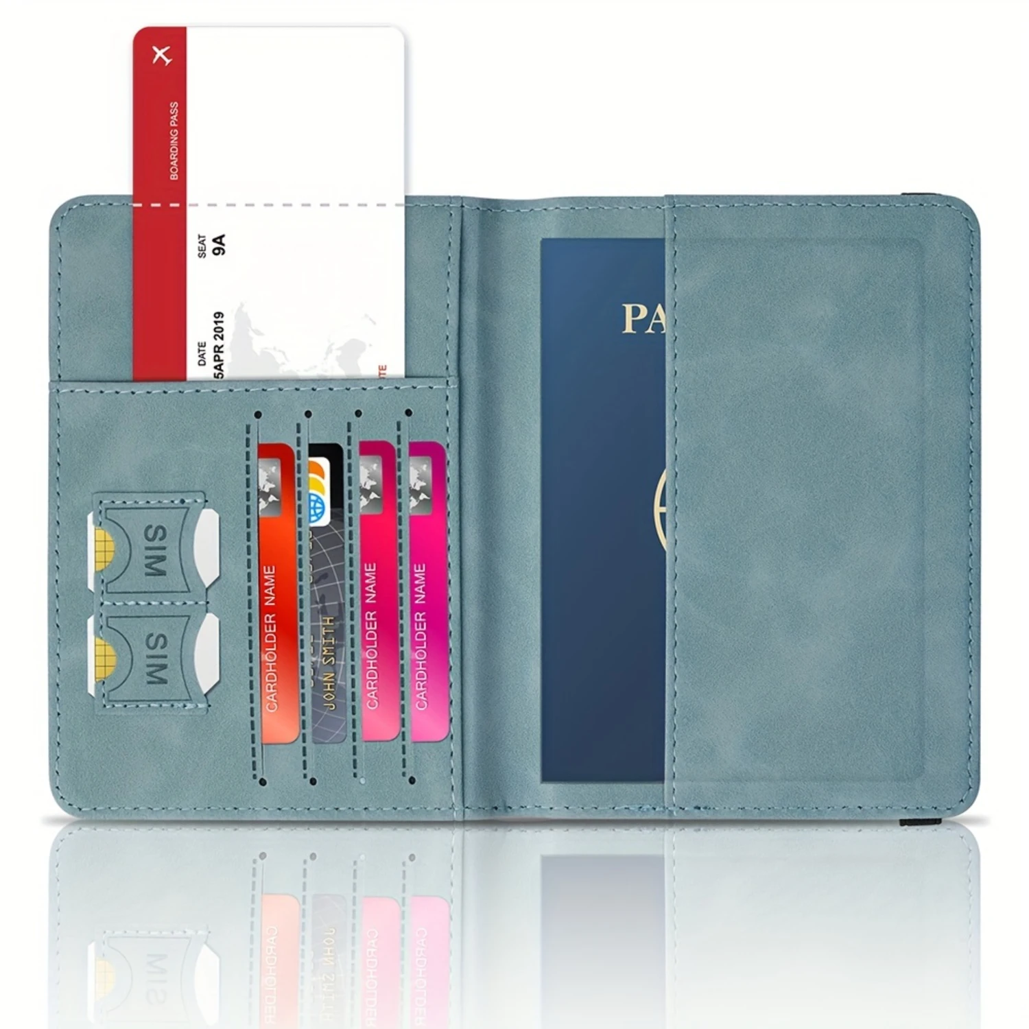 1pc Travel Passport Holder Wallet Case Cover for Safe and Stylish Storage