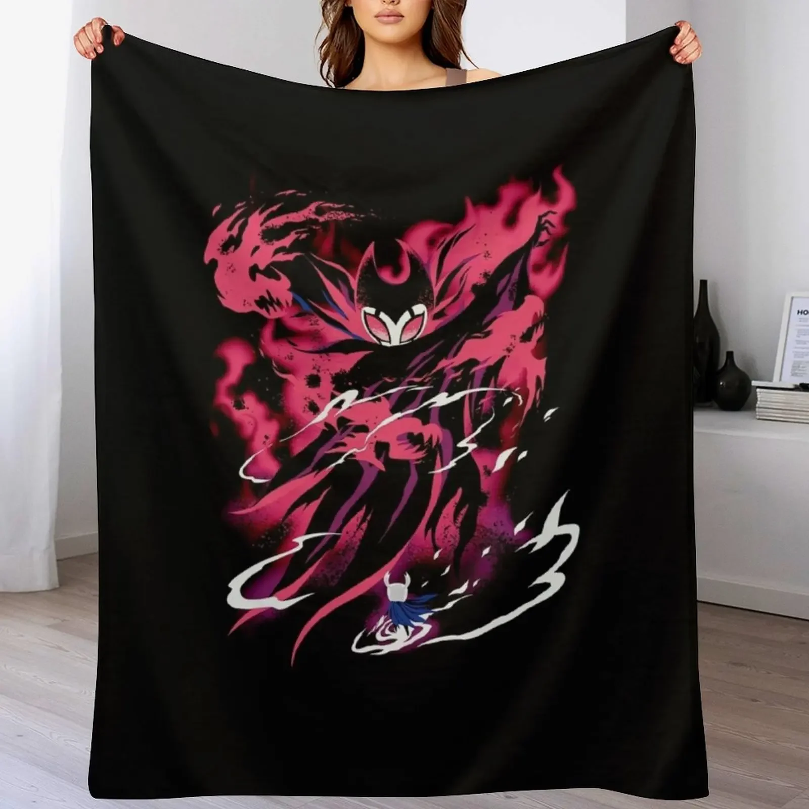 ERPGroup Hollow Knight Merch Hollow Knight Troupe Master Throw Blanket Flannel Fleece Soft Warm Throw Blanket