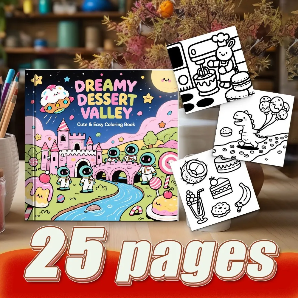 Professional Cartoon Stress Relief Coloring Book For Adults Hand Painted Line Art Anti Bleeding Hand Account DIY