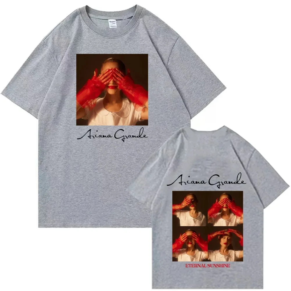 High Quality Summer Ariana Grande Eternal Sunshine 2024 T-Shirts Unisex Harajuku O-Neck Short Sleeve Shirts P!nk Fans Gift