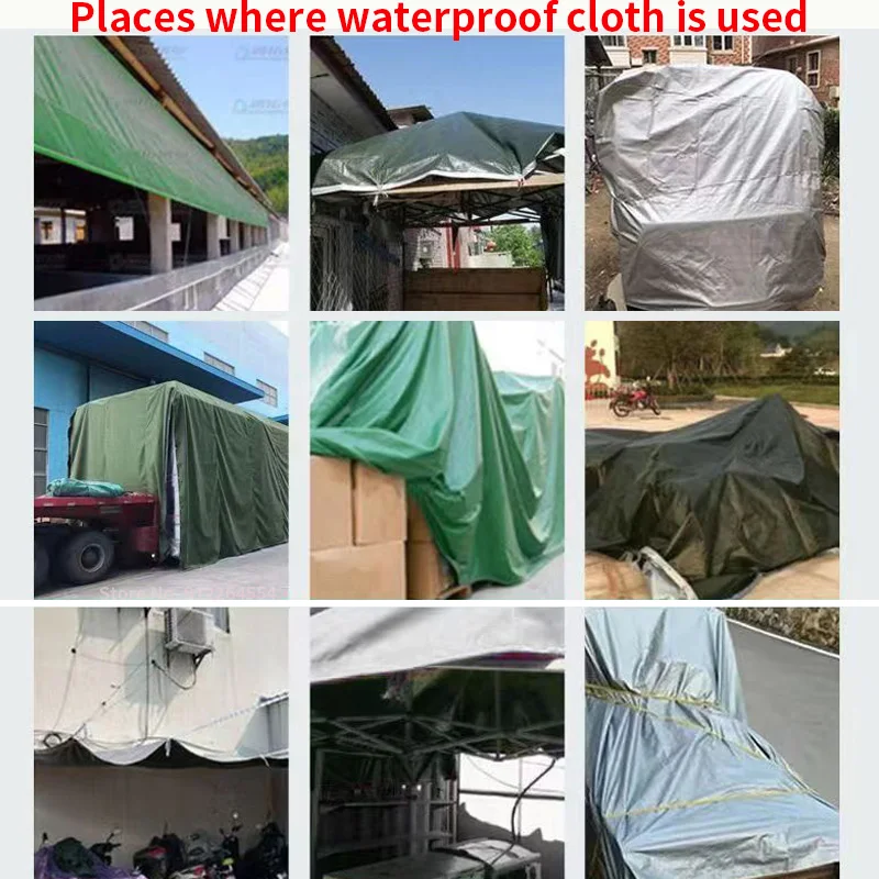 0.32mm PE Tarpaulin Rainproof Cloth Outdoor Garden Plant Shed Boat Car Truck Canopys Waterproof Shading Sail Pet Dog House Cover