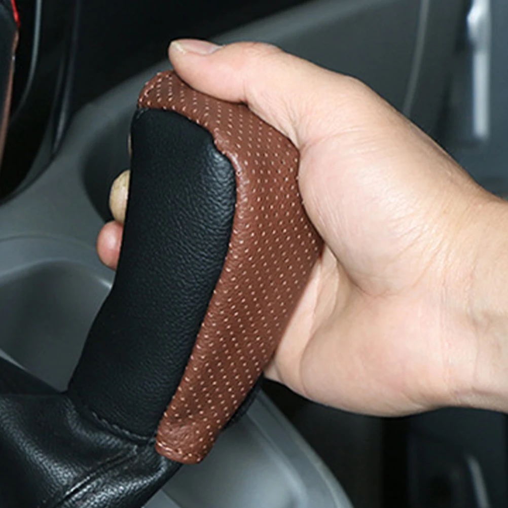 

Universal Car Gear Shift Shifter Boot Soft Durable Stick Shift Cover Interior Accessories Parking Brake Cover Vehicle