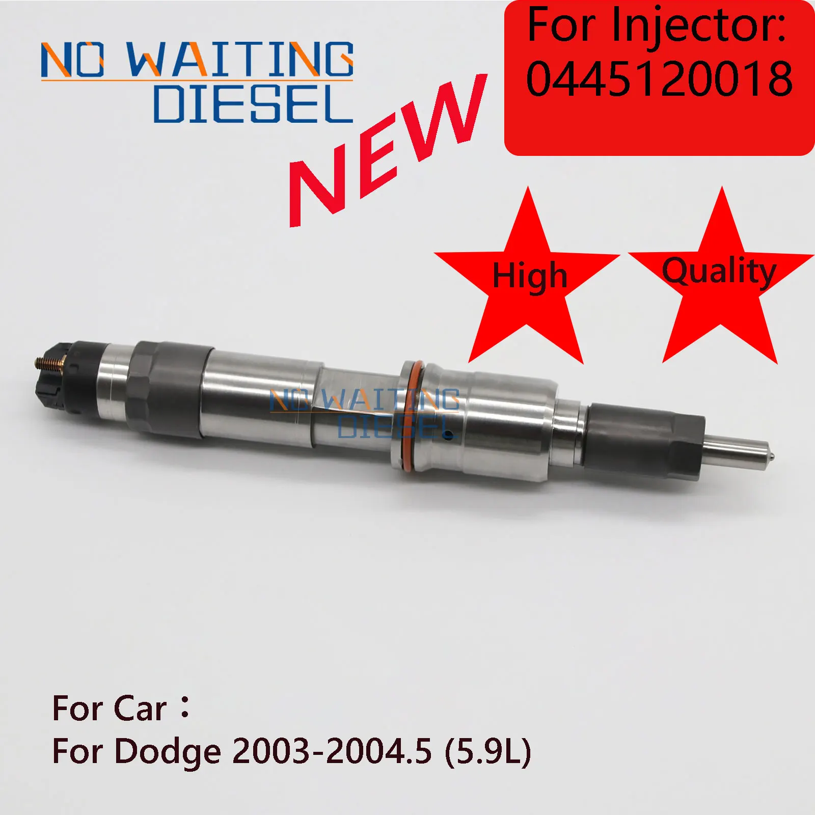 

0445120018 Common Rail Diesel injector 0 445 120 018 Fuel Injection Systems R8004082AA For Dodge 2003-2004.5 (5.9L)