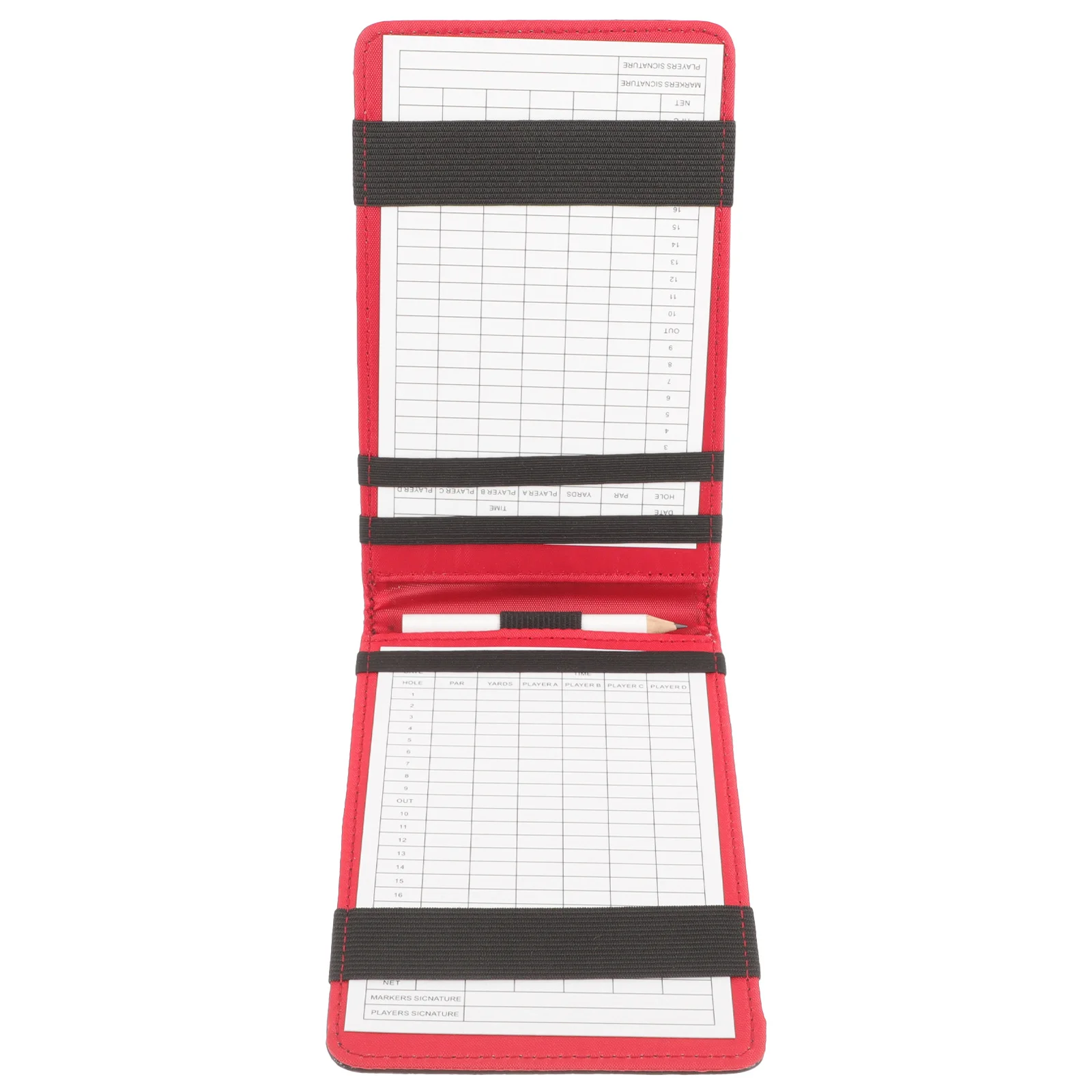 Golf Scorebook Portable Lightweight Scorecards Holder Outdoor Sports Score Recording Notebook Golfs Supply
