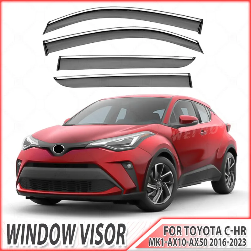 

Дефлекторы окон (ветровики) для Toyota C-HR 2024+