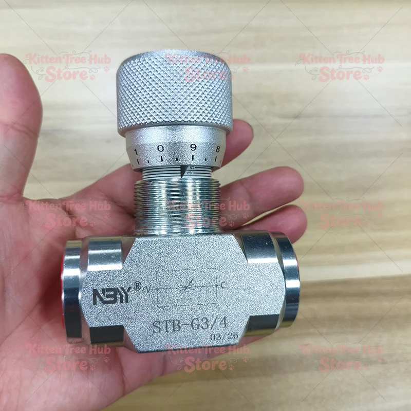 G1/4 G3/8 G1/2 G3/4 G1 Bi-Directional Flow Restrictor Hydraulic Valve Carbon Steel Flow Control Valve for Hydraulic