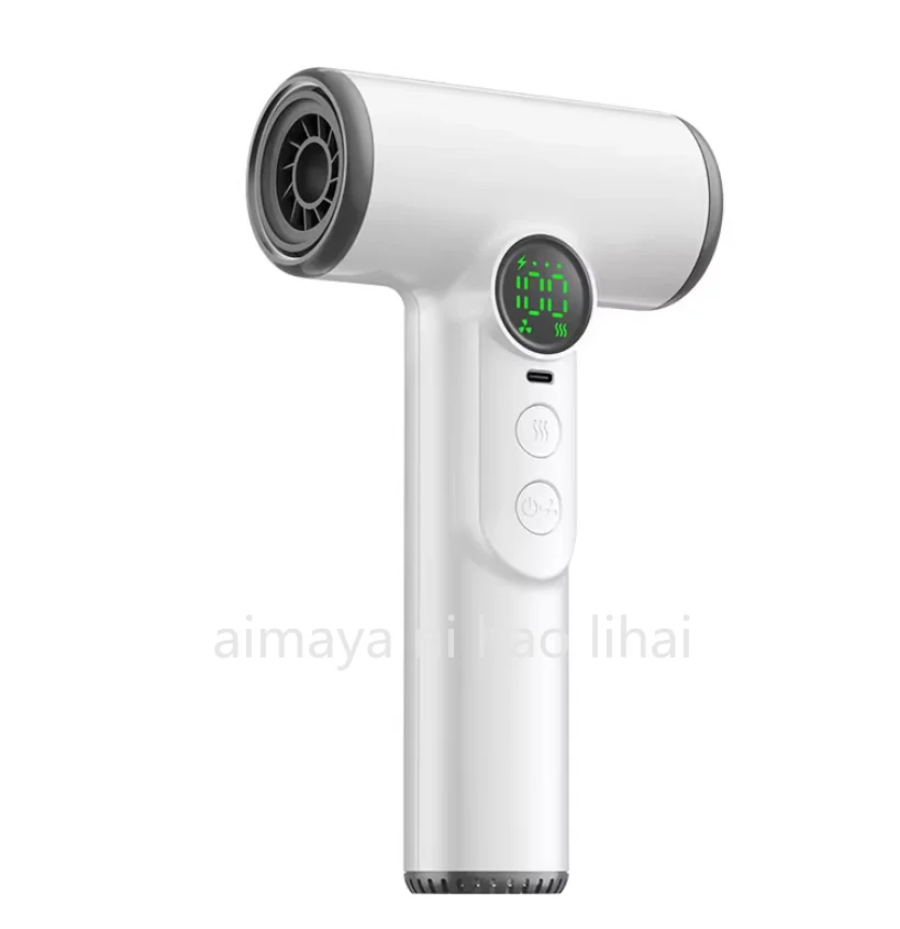 USB rechargeable wireless hair dryer blowing hot air unplugged portable large wind hair dryer