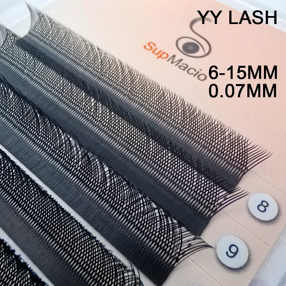 

Supmacio YY Lash Y Shape Eyelashes Extension Premium Soft Cilios YY Shape Lashes D Curl Faux Mink Light Natural False Eyelash