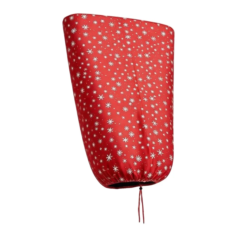 Red Snowflake Plant Covers Freeze For Protection With Drawstring For Christmas Outdoor Shrubs Potted Trees For Garden Frost