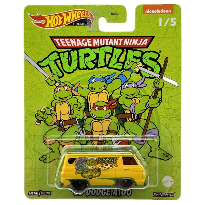 Originale Hot Wheels 1/64 Pop Culture 2022 N Caso Tartarughe Ninja Dlb45 Diecast Modello di Auto Giocattoli per I Ragazzi Regalo