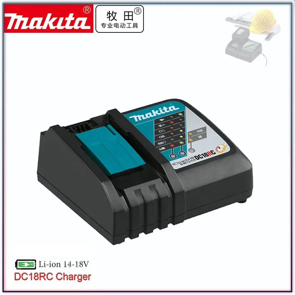 Makita Original  DC18RC Battery Charger Makita 3A 6A 14.4V 18V Bl1830 Bl1430 BL1860 BL1890 Tool Power Charger Usb 18VRC