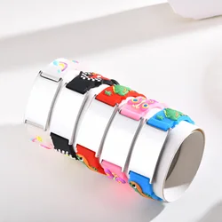 Stainless Steel Jewelry Kids Free Personalized Medical Bracelet Silicone ID Wristbands, Children For Emergency Bracelets