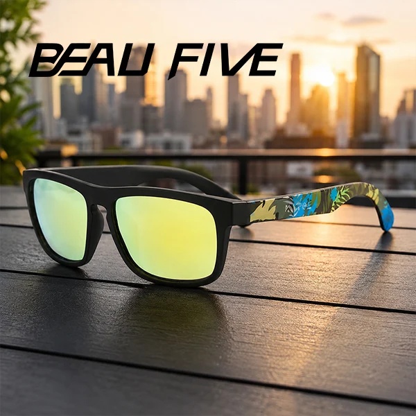 

BEAU FIVE Unisex Polarized Sunglasses Multi Colors Outdoor Fishing Driving Sun Glasses for Men And Women Sunglasses Only