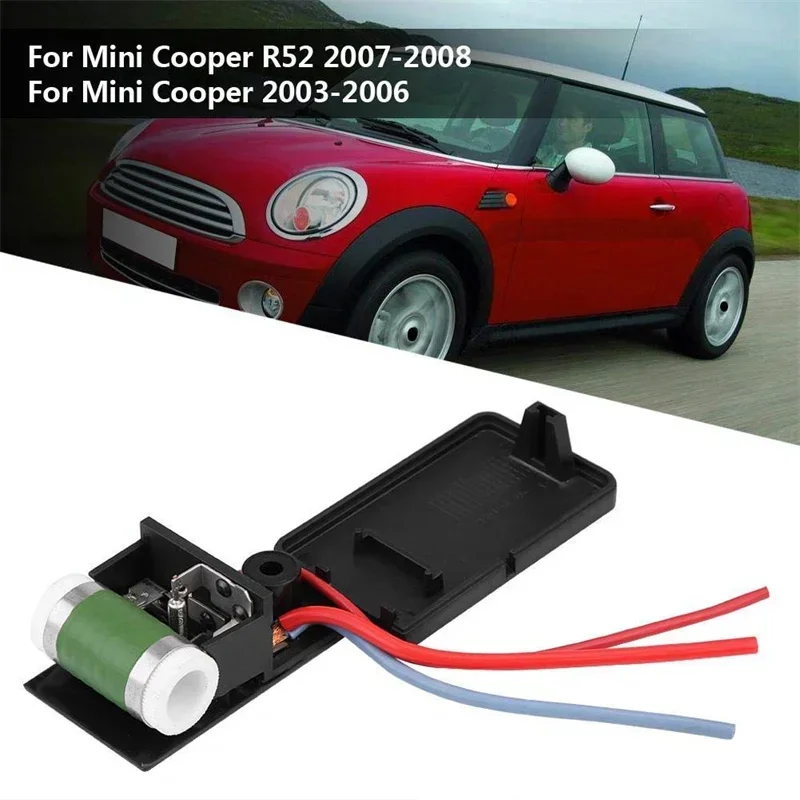 For BMW Mini Cooper R50 R52 R53 Engine Cooling Blower Fan Resistance Motor Resistor 2003-2008 17117541092R