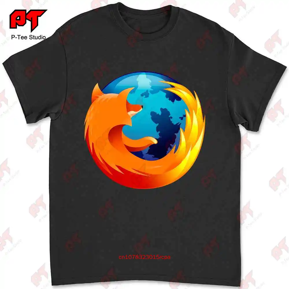 Винтажная футболка с мозиллой, программное обеспечение для Firefox R2PW