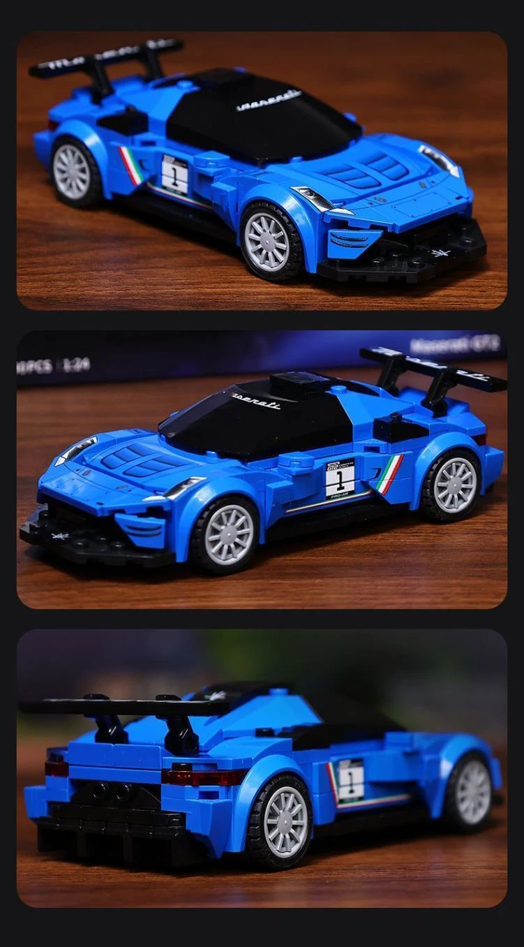Champion 1:24 Maßstab Italien Super Sportwagen MT GT2 Stradale Bausteine Rennmodell-Sets Konstruktionsspielzeug für Kinder Geschenk – Detail 8