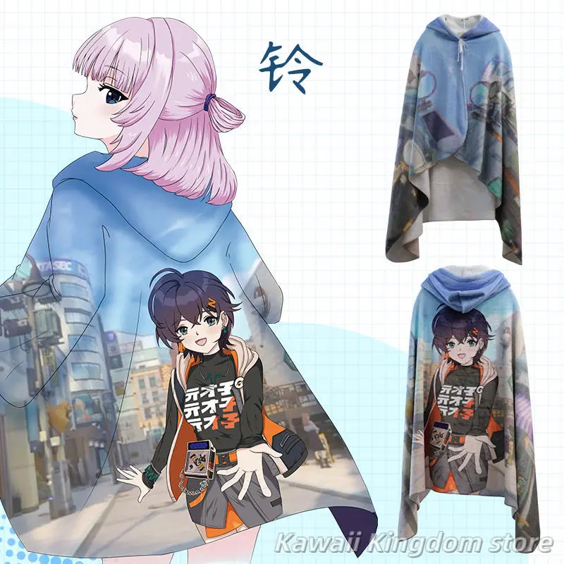 Zenless Zone Zero Ellen Joe Anime Shawl Cloak Capes Ponchos Air Conditioning Blankets Both Sexes Warm Clothes Coats Jackets
