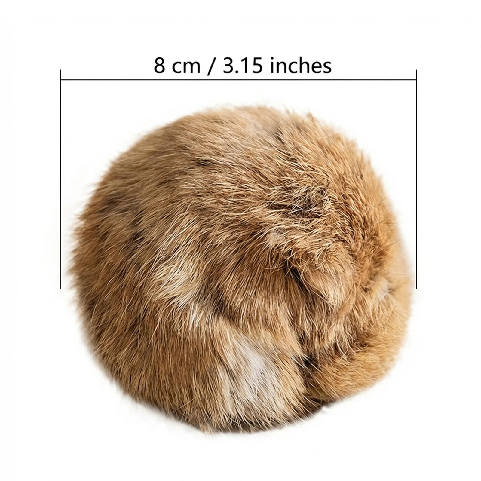 1/2/3/6pcs Rabbit Fur Ball Interactive Cat Toy Pet Product Containing Catnip Toy Ball Chasing Plush Toy Ball Cat Accessories 8cm image 4