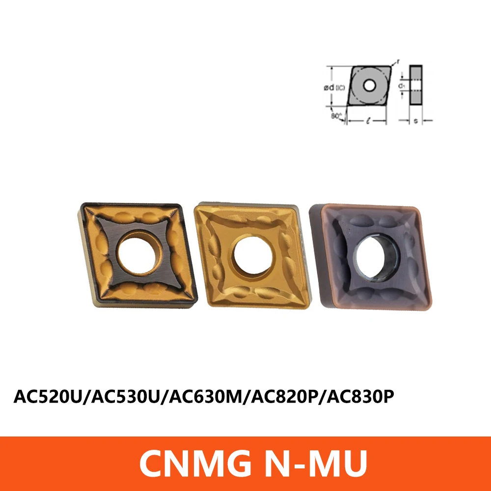 

Original CNMG CNMG120408 N-MU Carbide Inserts CNMG120408N-MU CNMG120412N-MU AC520U AC530U AC630M AC820P AC830P AC2000 CNC Cutter