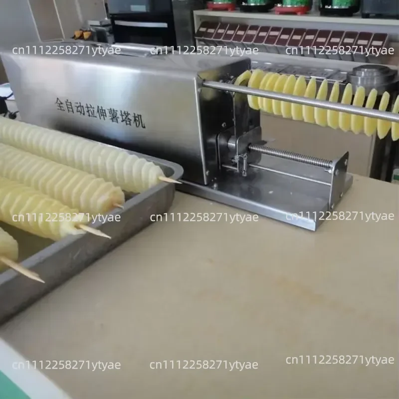 High-speed Automatic Cyclone Tower Cutter, Spiral Crispy Potato Cutter, Potato Tower Cutter