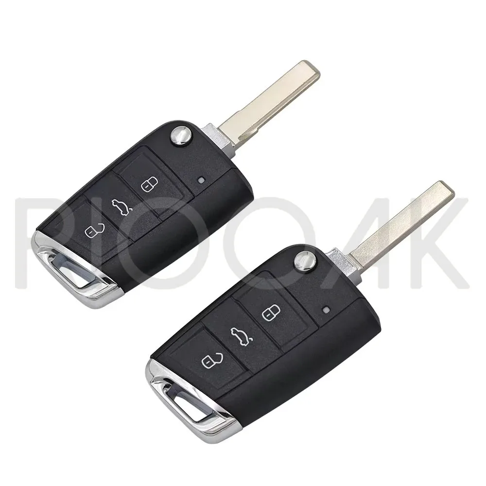 1pc 3 Buttons MQB Remote Key Shell Cover For Golf 5 7 Sportsvan GTI MK7 For Skoda Octavia A7 For Seat HU66/HU162T Blade