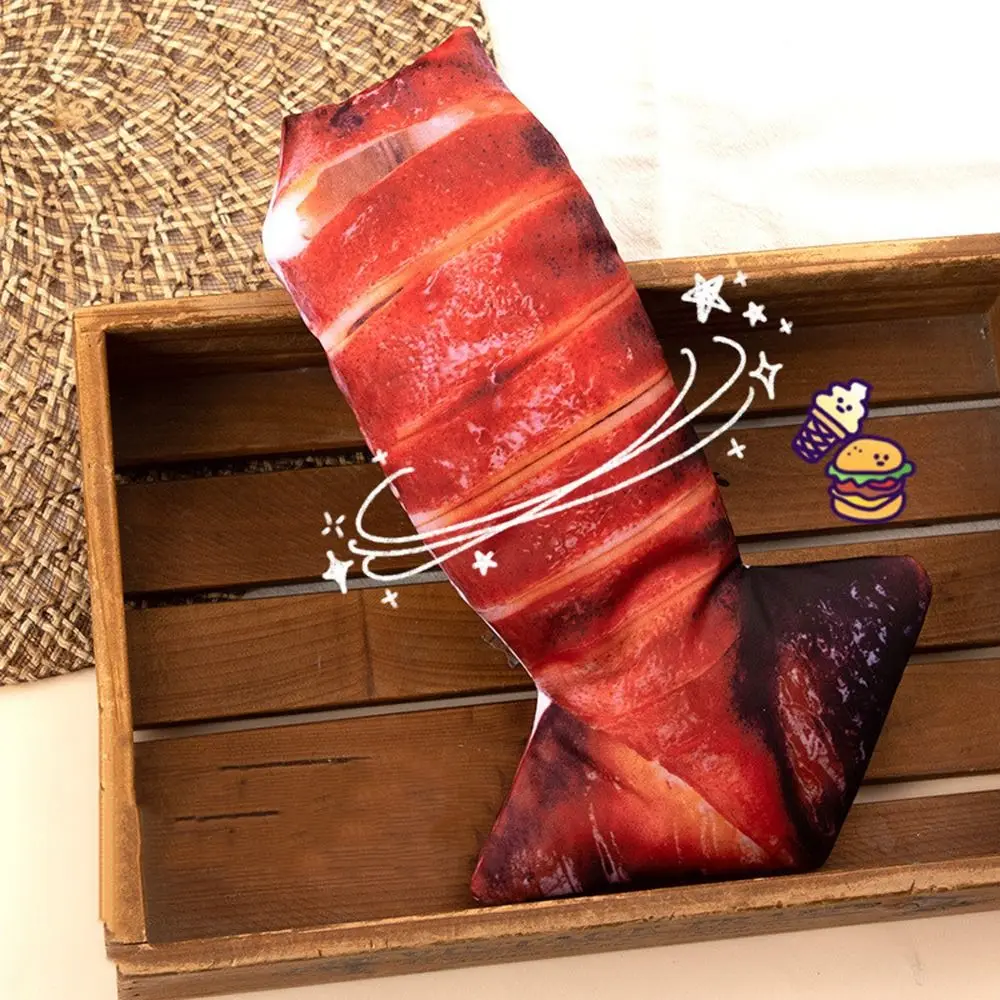 

Pig's Trotters Meat Pencil Case Realistic Simulation Food Fish Shape Pen Bag with Zipper Chicken Legs Stationery Bag