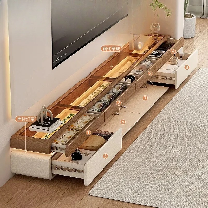 ws-Display Showcase Tv Cabinet Entertainment LED Ornament Organizer Tv Cabinet Storage Design Muebles Para El Hogar Accessories-