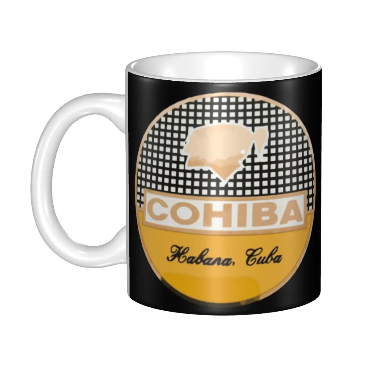 Cohiba Kanye Cuban Mugs Custom Coffee Ceramic Mug Cup Creative Present Outdoor Work Camping Cup And Mugs