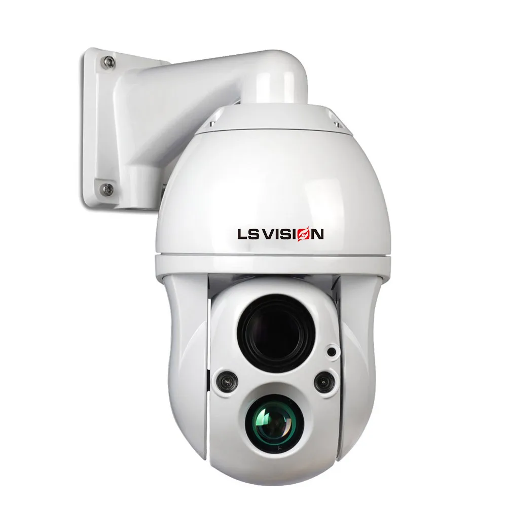 LS VISION Outdoor Security Surveillance IP Camera 4MP/8MP with Built-In Siren and Micro SD Card Storage Options Network Camera