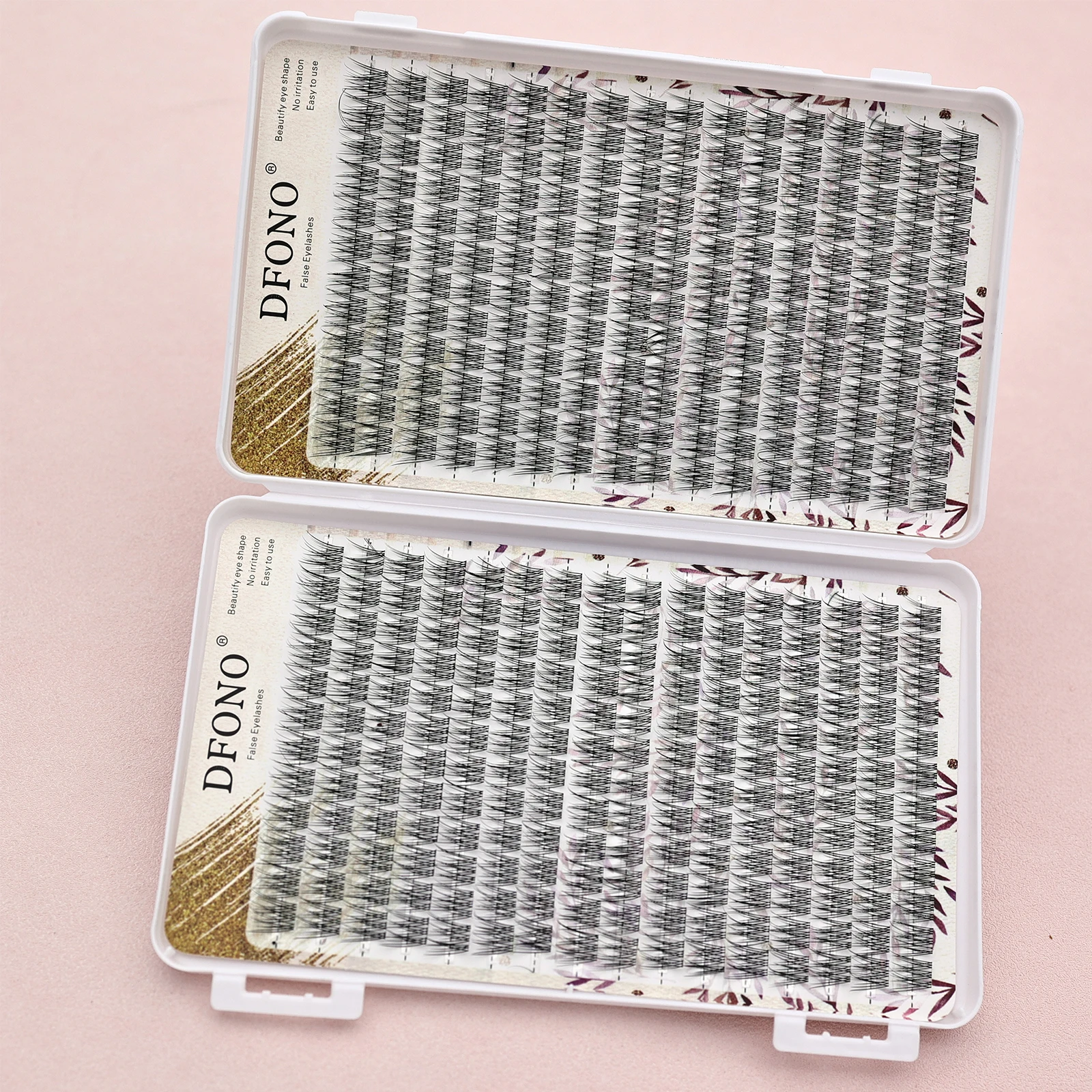 Zachte en lichtgewicht vissenstaart enkele clusterwimpers, 10-12 millimeter - perfect voor dagelijkse make-up en wimperverlenging