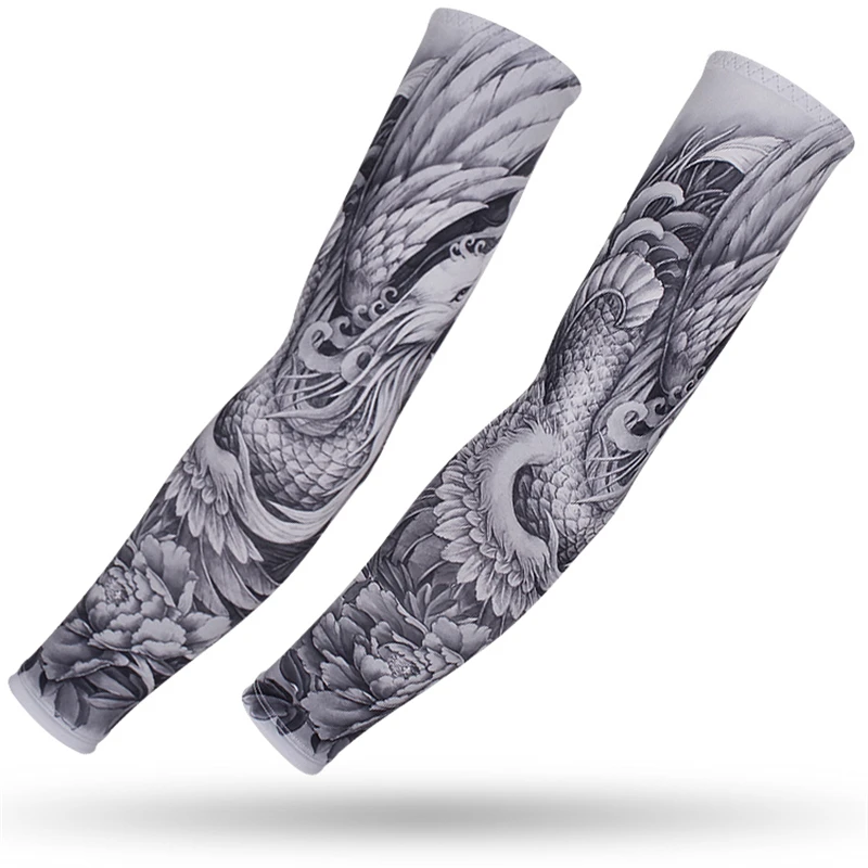Arm Sunscreen UV Protection, Outdoor Sports Cycling Arm Protectors, Driving Fishing Sleeve Covers Arm Sleeves Tattoo image 2