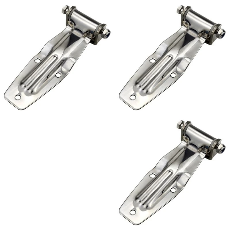 3X Stainless Steel Container Door Hinge Refrigerated Cold Store Compartment Fitting Truck Van Express Car Part-M53K