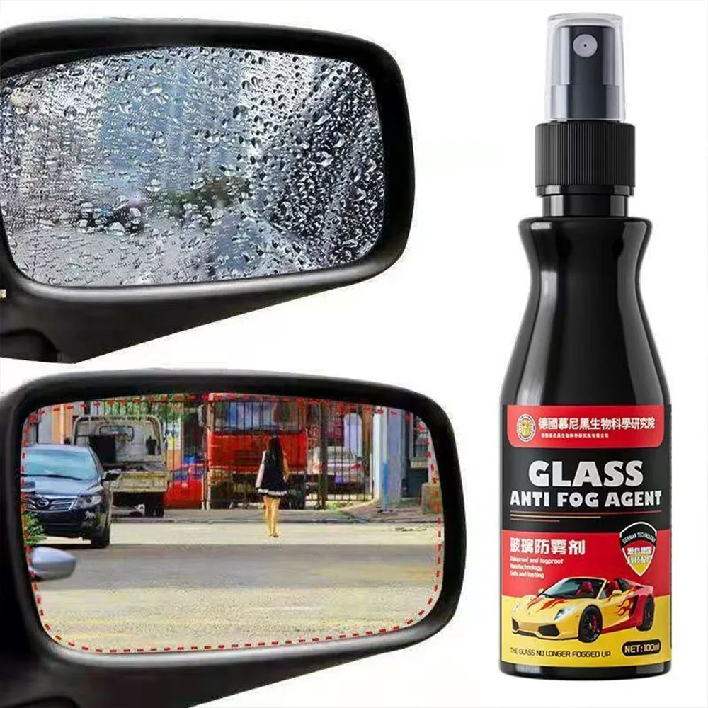 สเปรย์เคลือบกระจกรถยนต์กันน้ำ 100 มล. นาโนโค้ทติ้ง ป้องกันน้ำ ลดคราบน้ำมัน ขจัดคราบบนกระจกรถยนต์