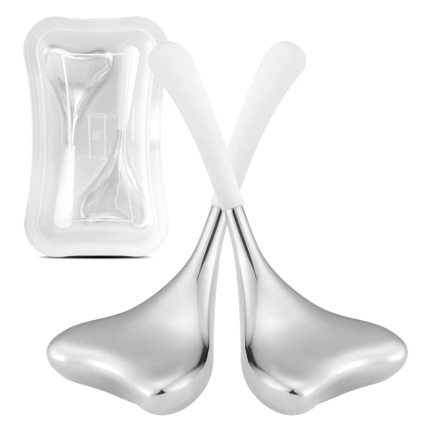 ลูกกลิ้งนวดหน้าและรอบดวงตา สปาเย็น ลูกกลิ้งน้ำแข็ง สแตนเลส กัวซา ครายโอ สติ๊ก นวดหน้า บำรุงผิวหน้า ของขวัญสำหรับผู้หญิง