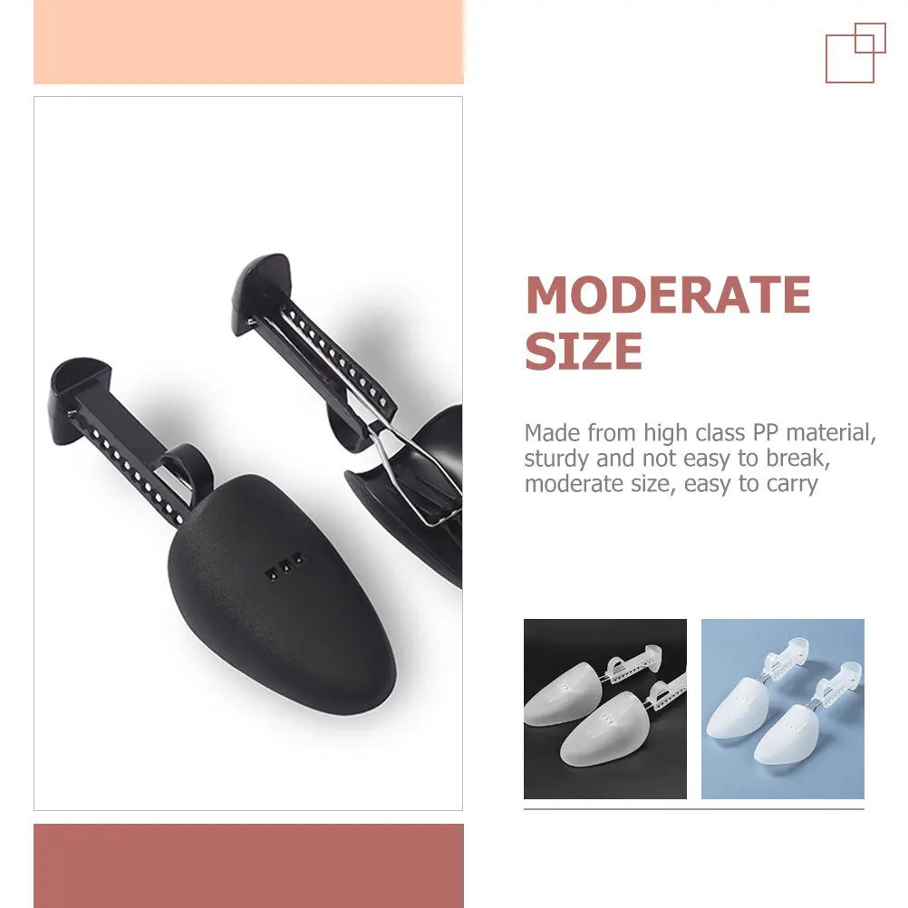 

2Pairs Adjustable Shoe Stretcher Durable PP Material Portable Shoe Keeper for Men Footwear Accessories Footwear Keeper