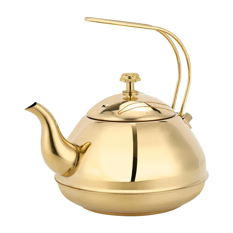 2L Stainless Steel Teapots Boiling Water Kettle with Infuser Fit Electric Ceramic Cooktop Gas stove Teapot for Kitchen Home