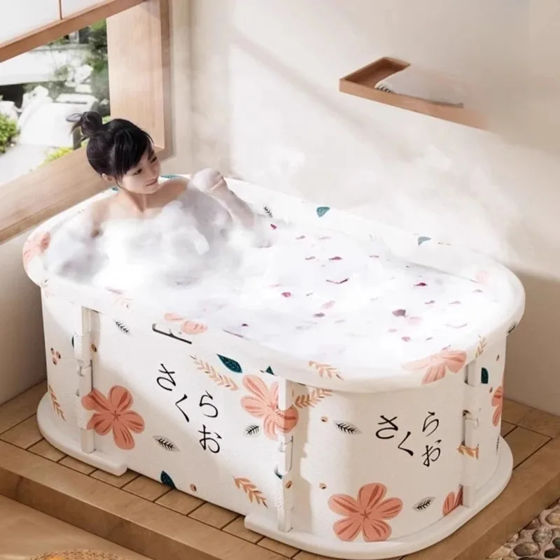 

Foldable Full-Body Adult Bathtub, Thickened Baby Shower Tub, Portable Home Bath Bucket, Compact Household Soaking Tub