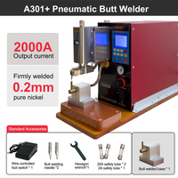 Pneumatic 18650 Lithium Battery Spot Welder 12000W 2000A Industrial Grade SUNKKO A301+ Built in Air Compressor
