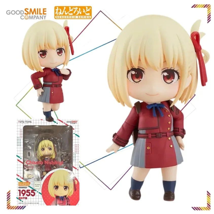 

Good Smile Nendoroid #1955 Nishikigi Chisato Lycoris Recoil Action Figures Anime Q Version Doll Collection Model Gifts Decor Toy