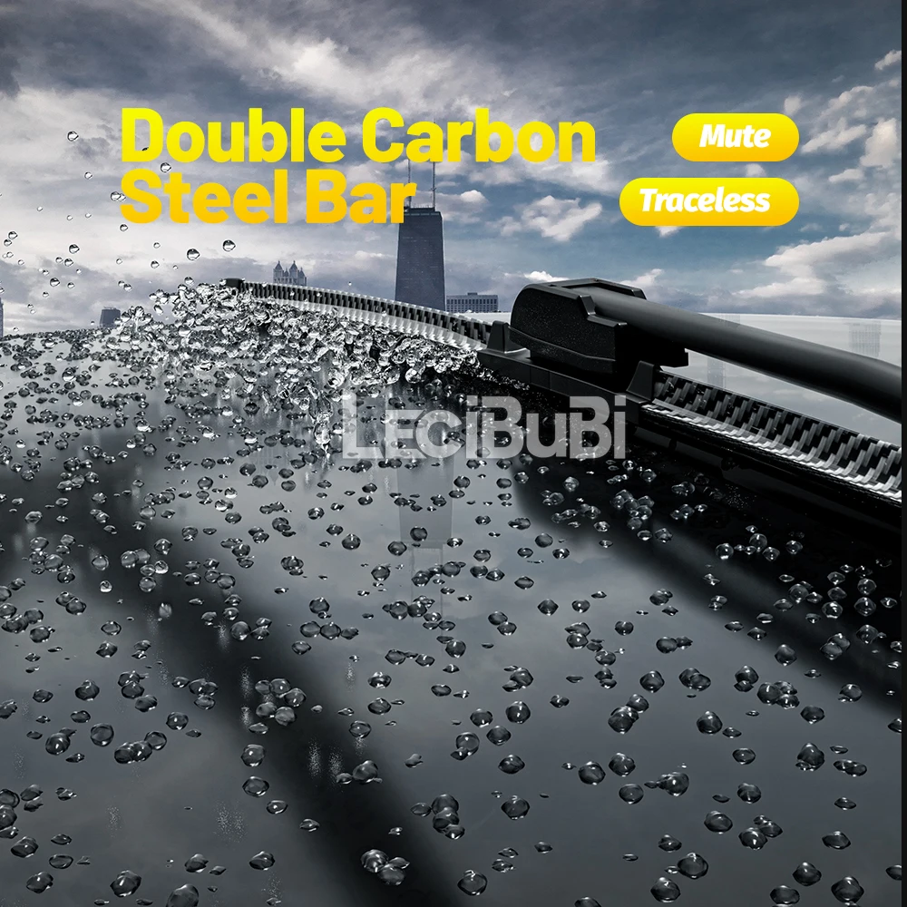 2pcs Front Windshield Windscreen Wiper Blades For Ssangyong Korando Actyon Tivoli Rodius Rubber Brushes Car Accessories 24"+16" view 2