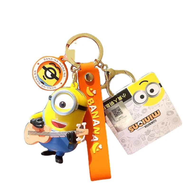 Llavero Despicable Me para niños, colgador de mochila de dibujos animados divertido, llavero de pareja, juguetes para niños, regalo de cumpleaños