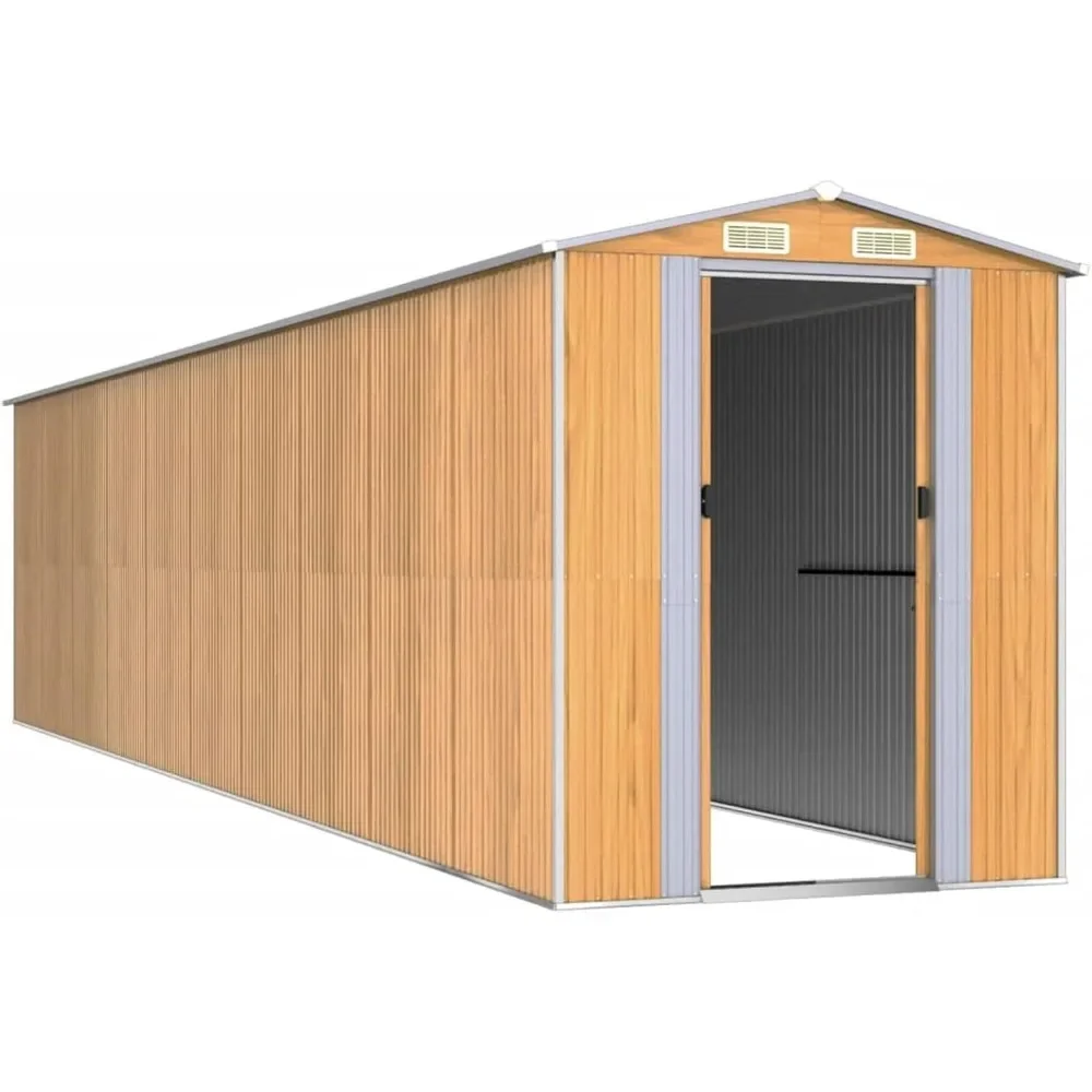 

192x855x223 Cm Galvanised Steel,Shed and Outdoor Storage,Storage Shed,Tool Shed Storage